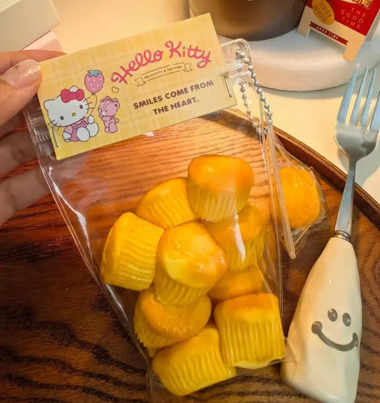 A Bag of Mini Egg Cake Silicone Taba Squishy