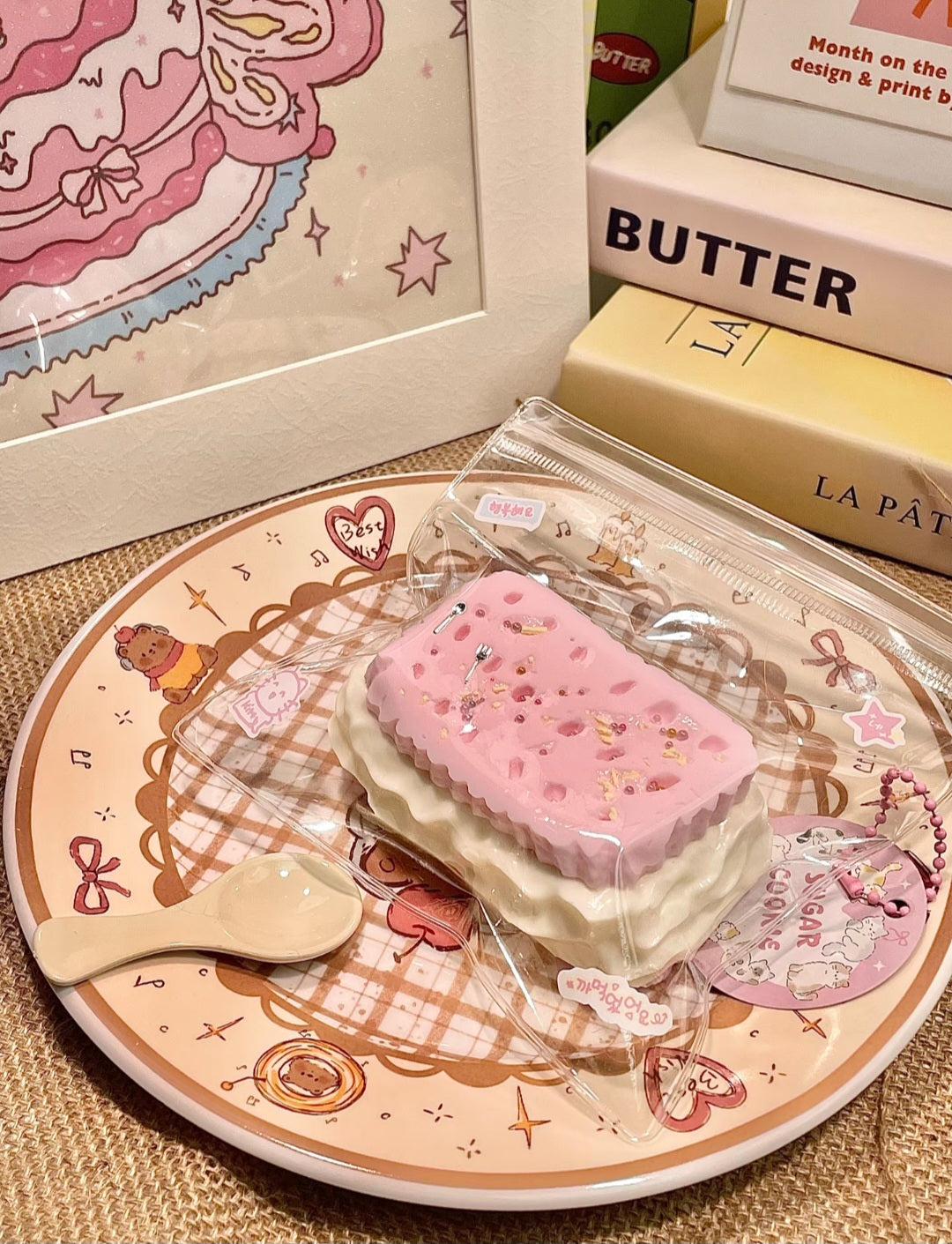 Cream Sandwich Cookie Silicone Taba Squishy