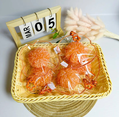 Orange Pulp Hand Drawn Silicone Taba Squishy
