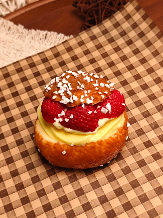 Strawberry Cream Puff Squishy