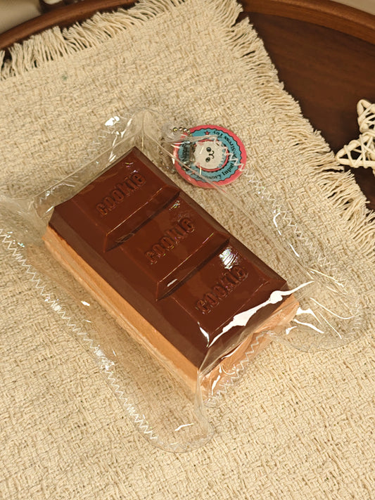 Popping Chocolate Biscuit Bar Squishy