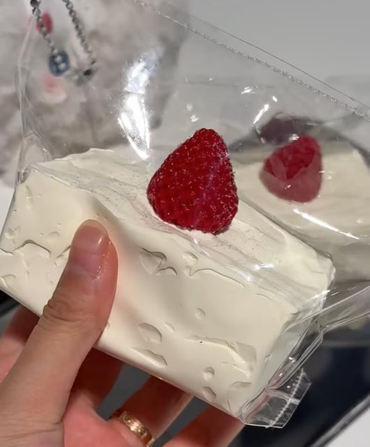 Strawberry Cream Cake Silicone Taba Squishy