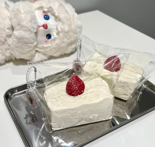 Strawberry Cream Cake Silicone Taba Squishy