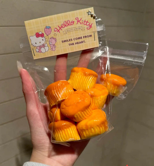 A Bag of Mini Egg Cake Silicone Taba Squishy