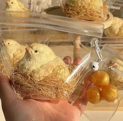 Chick and Chick Coop Silicone Taba Squishy
