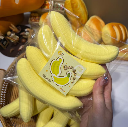 3Pcs Bananas Set Slow Rising Taba Squishy