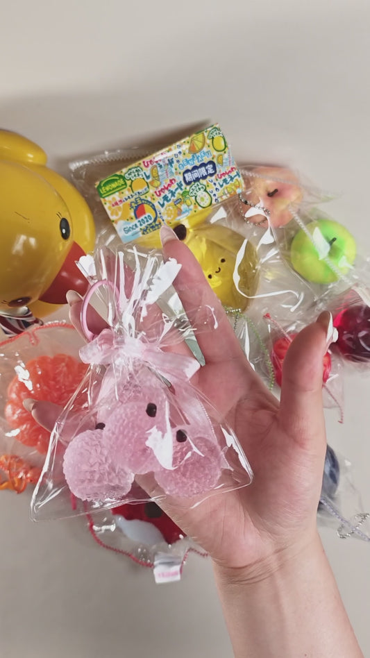 Transparent Pink Litchi Slow Rising Taba Squishy